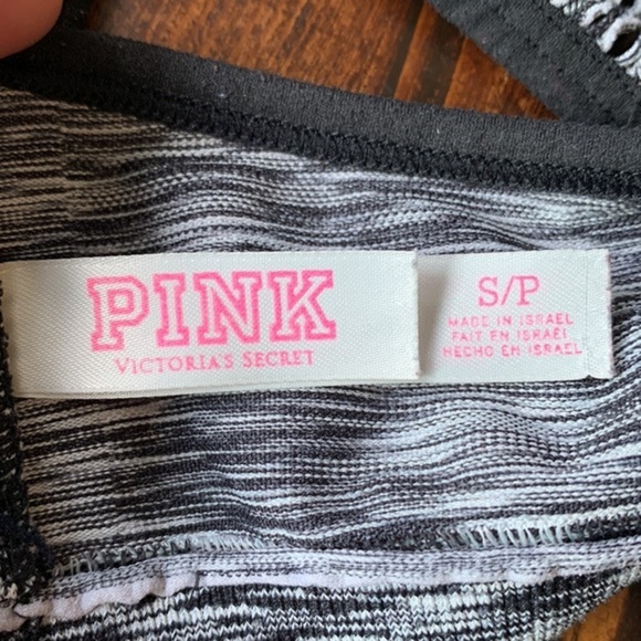 PINK Victoria’s Secret Grey & Black Push Up Sports Bra - Picture 5 of 6